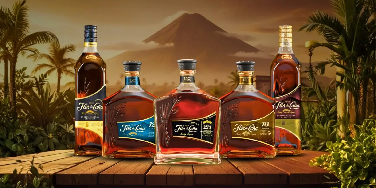 Selección de rones Flor de Caña